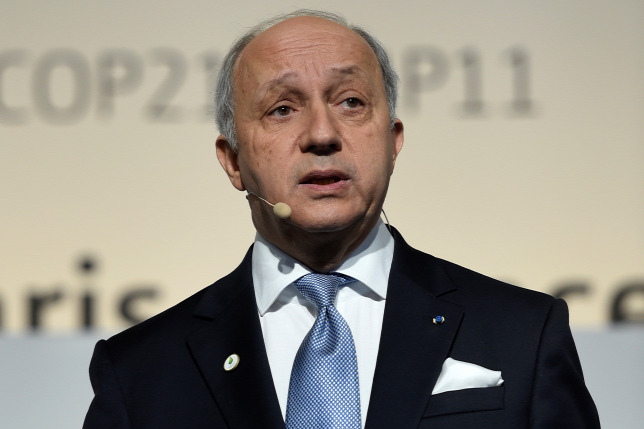 Laurent Fabius  Fotó AFP/Eric Feferberg