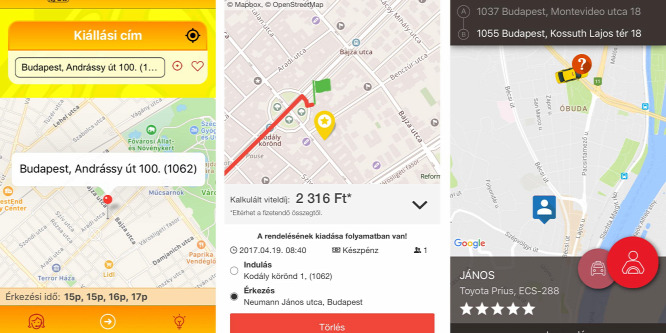 Így is hívhatunk taxit a mobilunkról