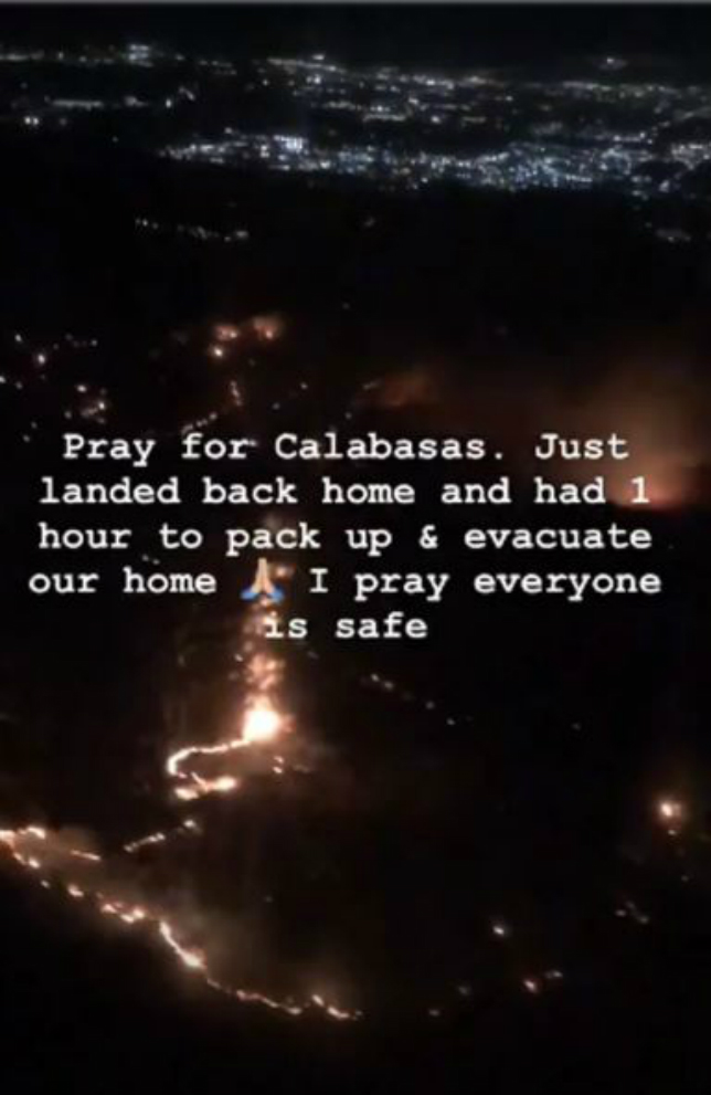 A világsztárok otthonát sem kíméli a kaliforniai tűz - fotó, videó A világsztárok otthonát sem kíméli a kaliforniai tűz - fotó, videó